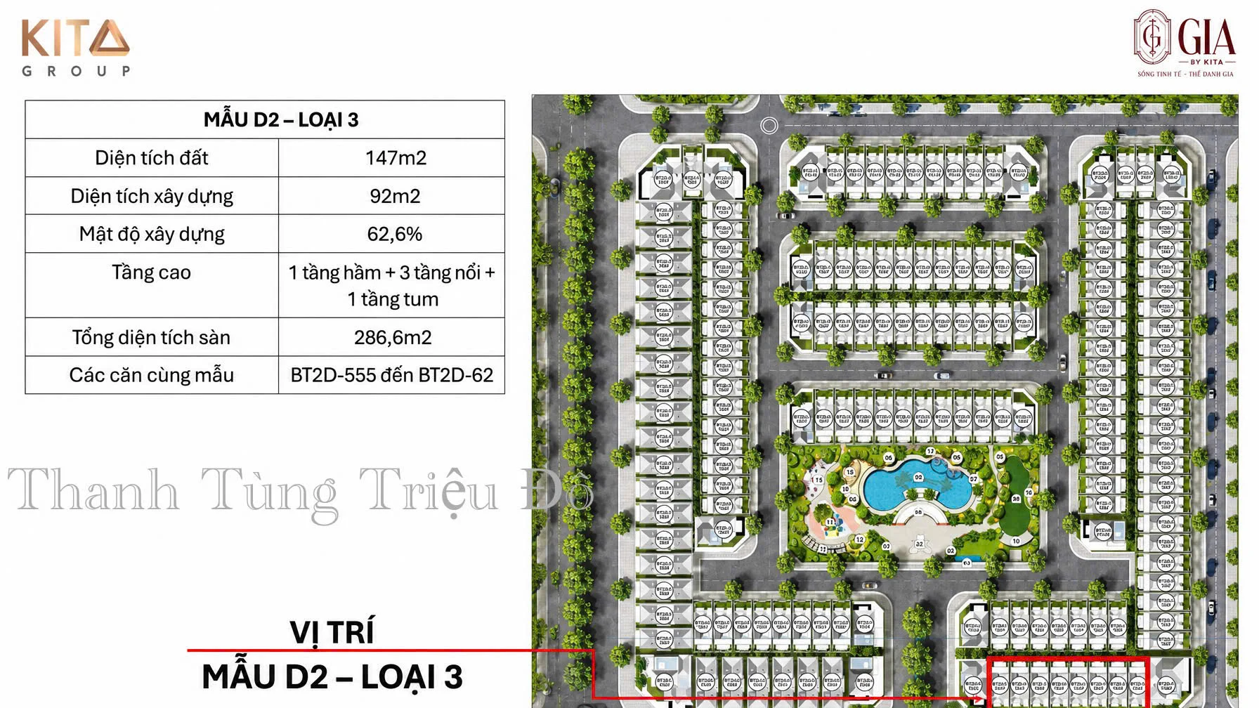 Bản vẽ thiết kế mặt đứng mẫu biệt thự Kita Ciputra diện tích 324m2